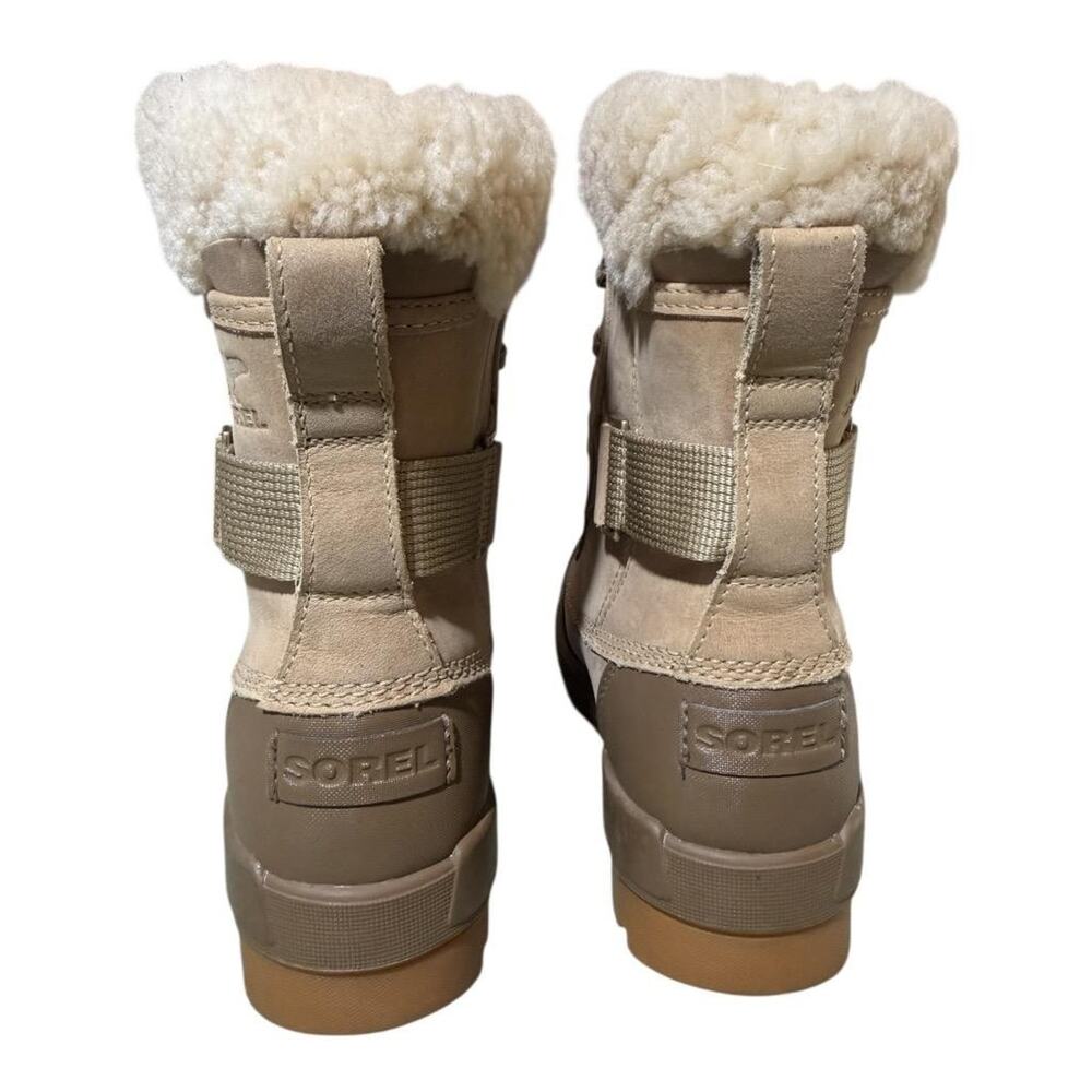 Sorel Women's Beige Tan Shearling Lined Winter Boots - Picture 4 of 8